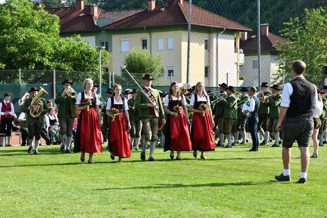MV Traberg trat mit Stabführer Armin Stumptner in Stufe E an. | Foto: Erika Ganglberger