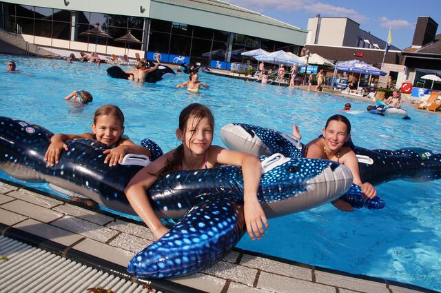 Lotti, Lilly und Alexa hatten beim Happy Shark-Familienevent im Happyland sehr viel Spaß. 