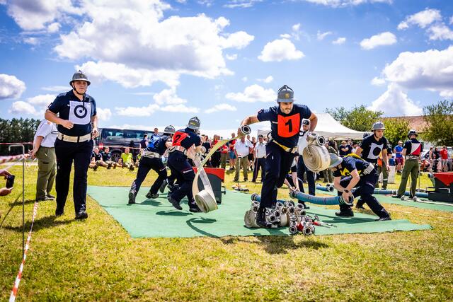 Beim Oö. Landes-Feuerwehrleistungsbewerb am 7. und 8. Juli in Aspach zeigen die Florianis, was sie Können. | Foto: Gerald Badegruber