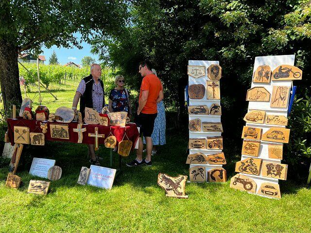 Handwerkskunst durfte beim Kellerfest in Mooskirchen nicht fehlen. | Foto: Wutte