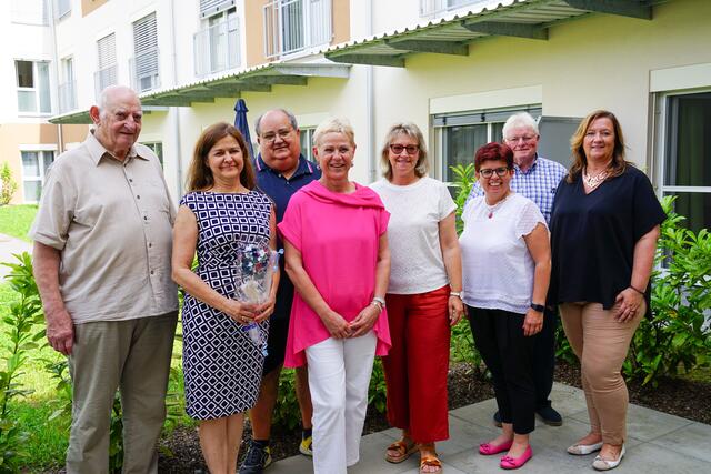 LRin Doris Kampus mit LAbg. Bernadette Kerschler im Seniorenheim Althea in Frauental | Foto: Weissitsch
