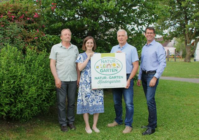 Gerhard Prähofer, Melanie Schmid, Bgm. Gerhard Wandl, GGR Erich Hengstberger
 | Foto: Gemeinde Rastenfeld