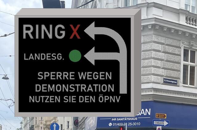 Ungefähr so könnten die von der ÖVP angedachten Warn-Signalanlagen aussehen.  | Foto: ÖVP Josefstdt