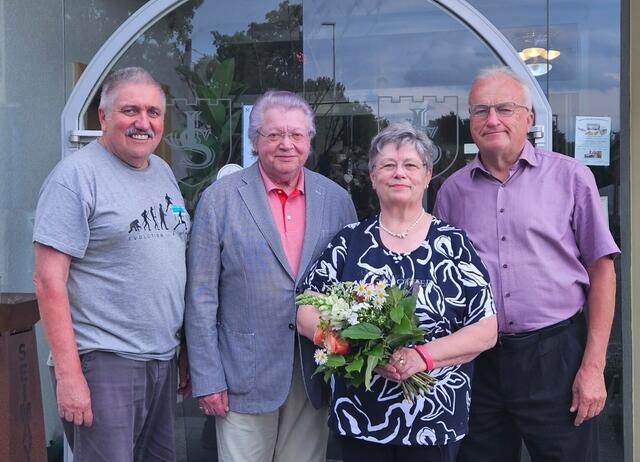 Der geschäftsführende Präsident Ernst Promberger, Präsident Hans Friedinger, Vizepräsidentin Christa Wellinger und Vizepräsident Anton Aistleitner. | Foto: OÖTTV