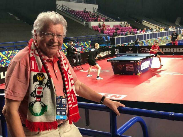 Hans Friedinger bei der Tischtennis-EM in Warschau. | Foto: OETTV