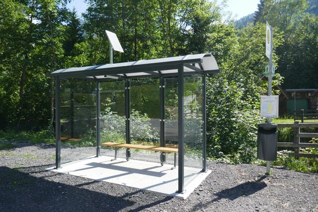 Haltestelle Regionallinie 157 in Hintersee/Lämmerbach.  | Foto: Thomas Neuhold