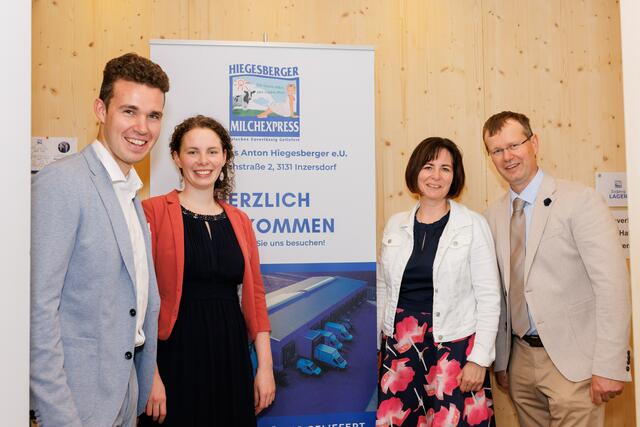 Martin Hiegesberger, Christine Hiegesberger, Unternehmensinhaber Anton Hiegesberger und Gattin Eva Hiegesberger | Foto: Hiegesberger