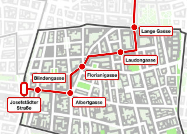 Auf dieser Strecke wird die Bim-Linie 12 künftig verkehren.  | Foto: RMA Wien