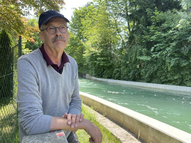 Josef Pichler am Almkanal.  | Foto: sm