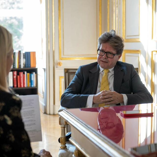 Bildungsminister Martin Polaschek im Gespräch mit den RegionalMedien Austria | Foto: Markus Spitzauer (Archiv)