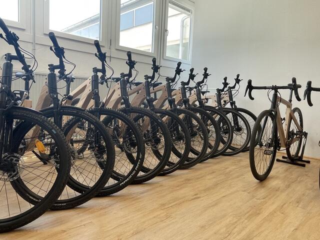 My Esel setzte im Jahr 2022 rund 1.000 Stück Holz-Bikes ab – in diesem Jahr rechnet das Unternehmen mit circa 1.400 verkaufte Fahrräder.  | Foto: BRS