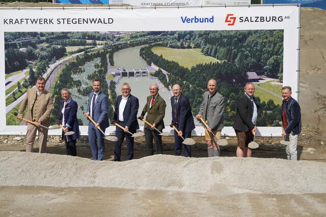Millionenprojekt in Werfen Spatenstich für das Wasserkraftwerk