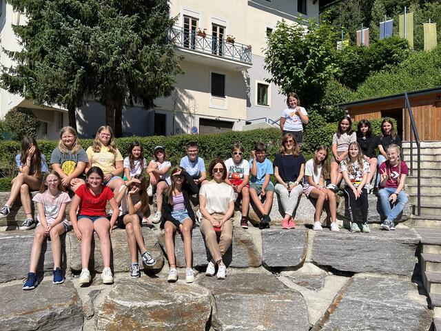 Die Klasse 1D der Mittelschule Völkermarkt