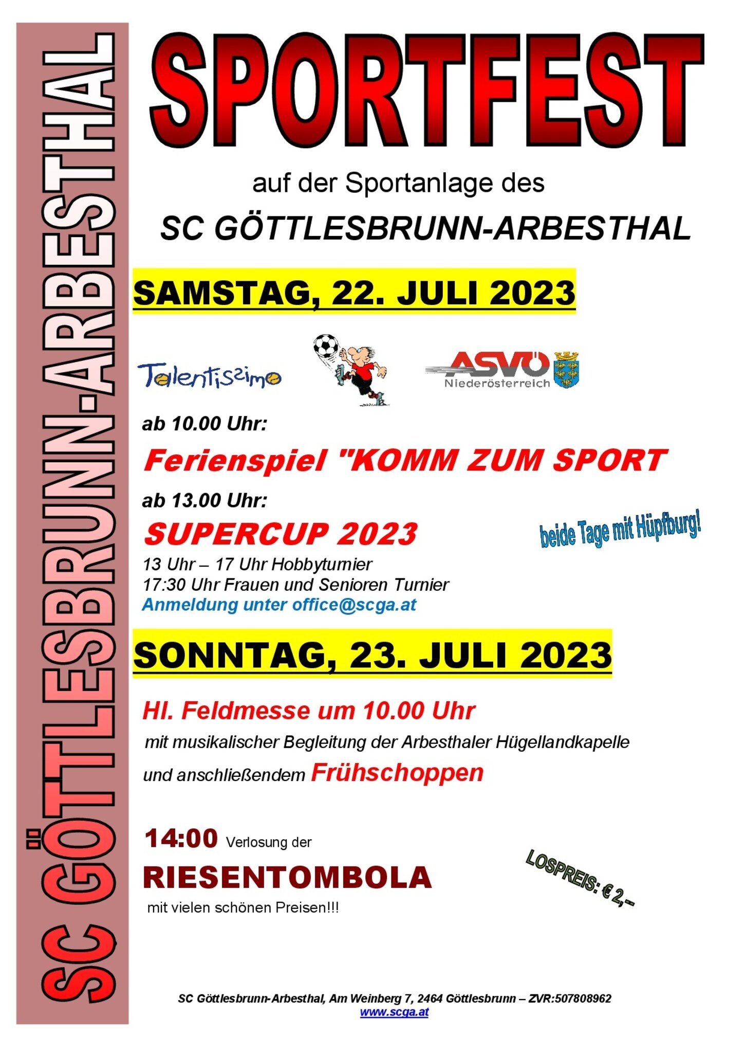 Sportfest SC GöttlesbrunnArbesthal Sportfest SC Göttlesbrunn