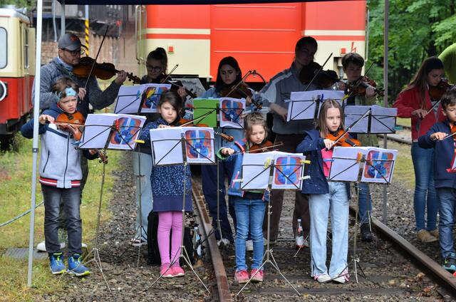 Themenfahrt "Sommerkonzert" der Erzbergbahn mit der Musikschule Leoben. | Foto: WAFO