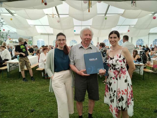 Die Geschäftsführer:innen Esther Lang, Friedrich Zitz und Dagmar Ajtic freuten sich über das gelungene Fest. | Foto: RegionalMedien