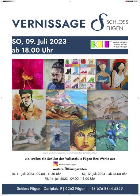 Die Vernissage findet am 9. Juli ab 18:00 Uhr im Schloss Fügen statt.  | Foto: privat
