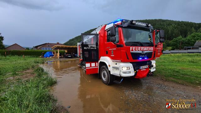 Schöder hat es erneut getroffen. | Foto: Feuerwehr
