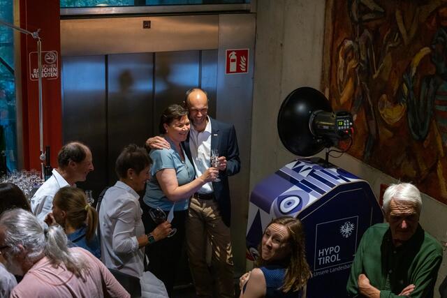 Anna und Franz Mair (TIROLER) bei der Hypo Fotobox | Foto: Flo Stecher/Illusionsbanderolen