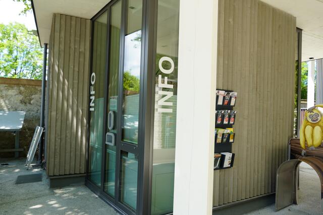 Der Eingangsbereich des Zoo Salzburg. | Foto: Emanuel Hasenauer