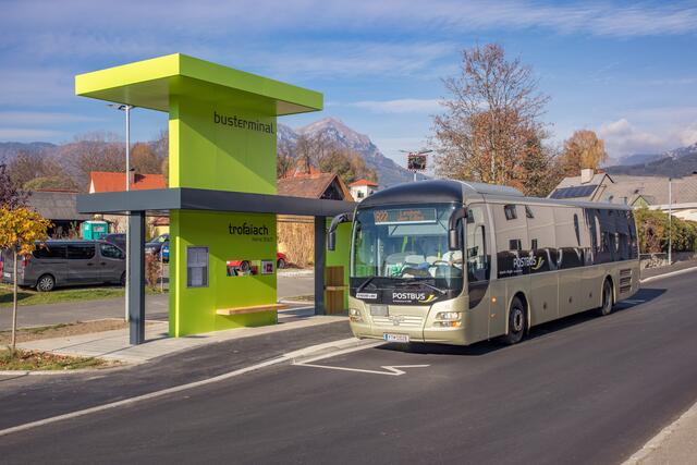 Im Viertelstundentakt fährt ein Regionalbus in die Bezirkshauptstadt Leoben. | Foto: Stadt Trofaiach