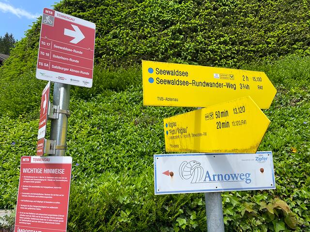 Die Strecke ist gut markiert. | Foto: Theresa Kaserer-Peuker