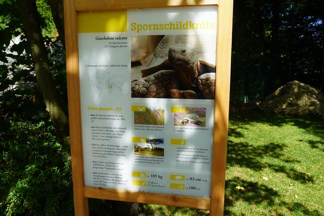 Die Beschilderung im Salzburger Zoo liefert interessante Informationen über die vielen unterschiedlichen Tiere. | Foto: Emanuel Hasenauer