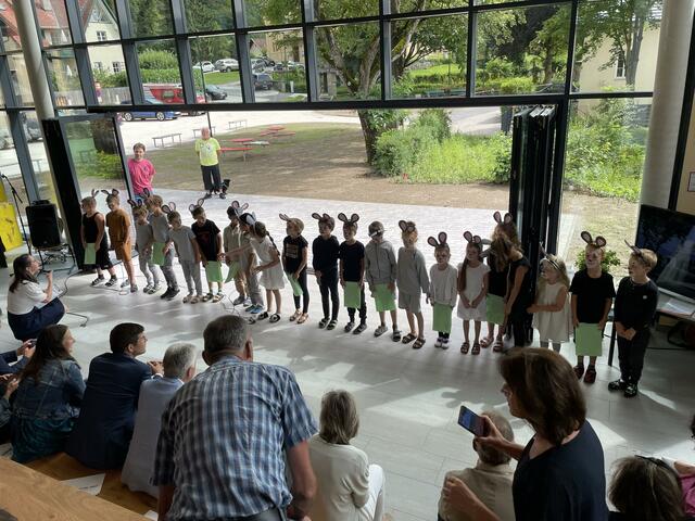 Die Schulmäuse der ersten Klasse.