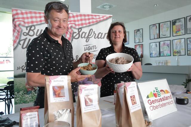 Ingrid und Franz Prinz aus Naarn. | Foto: Land OÖ/Ernst Grilnberger