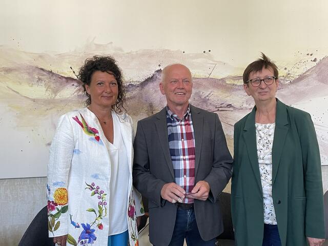 V. l. n. r.: Gabriele Scherrer, Johann Winkelmaier und Ulrike Schwarz. | Foto: BRS/Mayr
