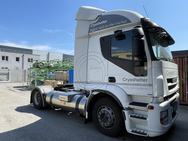Mit einem vollen Bio-LNG-Tank von Cryoshelter kommt ein 2-Achs-Sattelsschlepper bis zu 2 000 km weit, ohne schädliches Methan in die Atmosphäre auszustoßen. | Foto: MeinBezirk.at