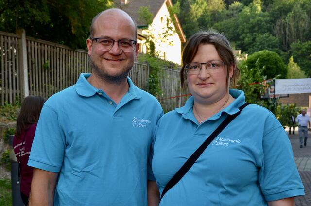 Vom Musikverein Zöbern anwesend- Bernhard und Katharina Hlavka. | Foto: Elisabeth Peinsipp