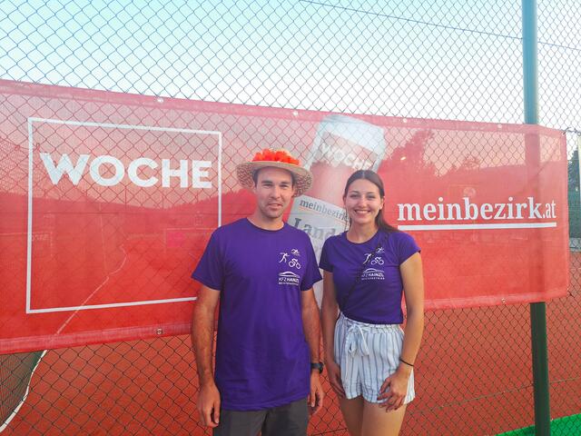 V.r.: Christin Brunnhofer und Gernot Hainzl von der SU Fischbach, dass neue Organisations-Duo freuen sich über eine gelungene, unfallfreie Veranstaltung und der Neuauflage vom Joglland-Crosstriathlon