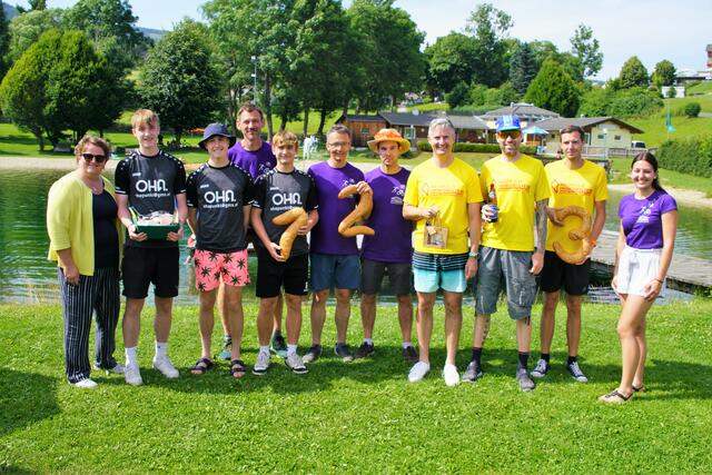 Frieds Staffel:
1. Kasuaren-Kompanie, 2. Team Hochspannung, 3. NEUIMMO | Foto: Franz Kern