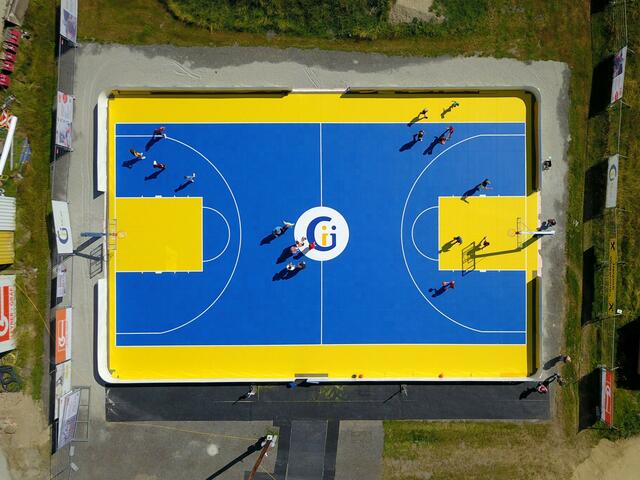 Gmünd: Neuer Basketballplatz im Sport- und Freizeitzentrum - Gmünd