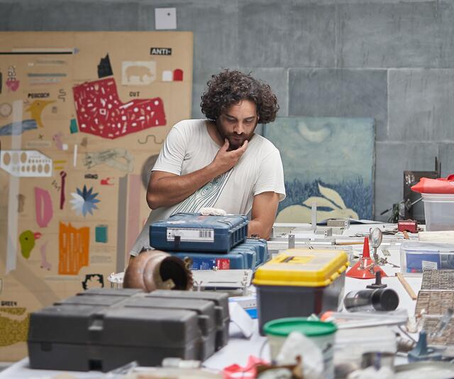 Shailesh BR und Daniela Brill Estrada stellen ihre Kunstwerke ab 13. Juli im f6 - The open factory aus.  | Foto: Ritika Sharma