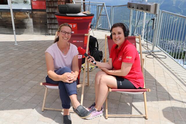 Ulrike Wachter, Obfrau des Fisser Museums, wurde von Claudia Sala zu den aktuellen Projekten befragt. | Foto: Elisabeth Neuner