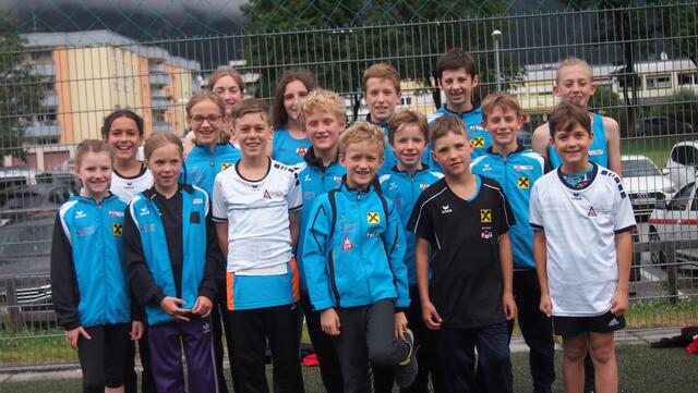 Das große Team des SV Reutte konnte sich beim Kids-Cup gut behaupten. | Foto: SVR