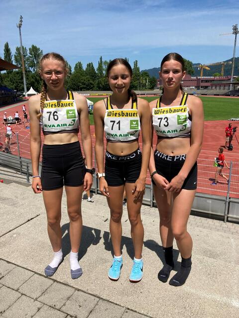 Lea Schafferhofer, Joana Lea Höfler und Johanna Matschy. | Foto: KSV LA