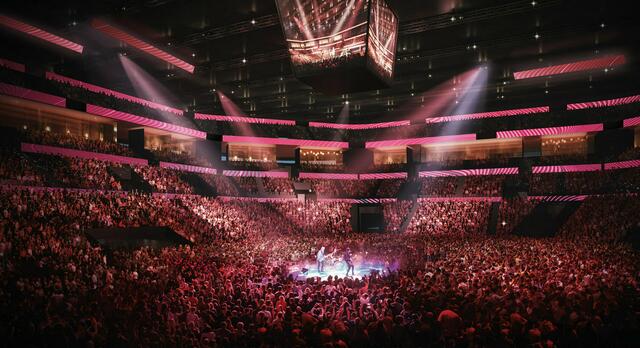 In der neuen Wien-Holding-Arena will man Events mehr als 20.000 Menschen veranstalten. | Foto: Architekten Kronaus_Mitterer_Gallister