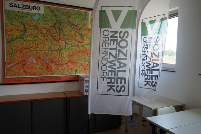 Im neuen Vereinsgebäude des Sozialen Netzwerkes Oberndorf. | Foto: Emanuel Hasenauer