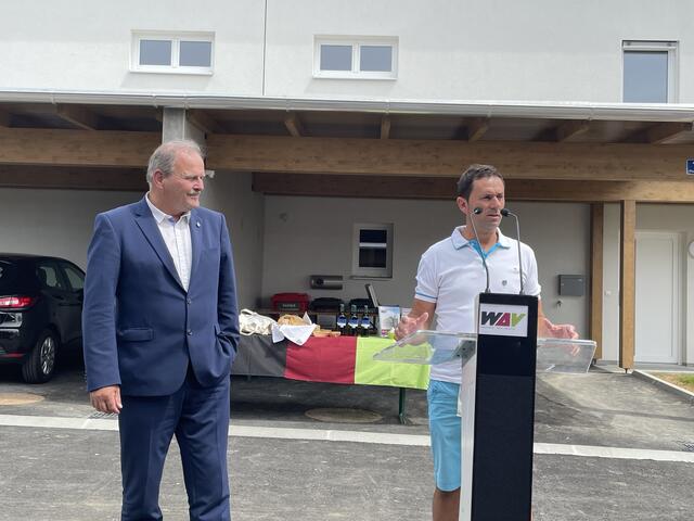 Bürgermeister Eduard Köck (l.) und Ortsvorsteher Markus Hofmann | Foto: Daniel Schmidt