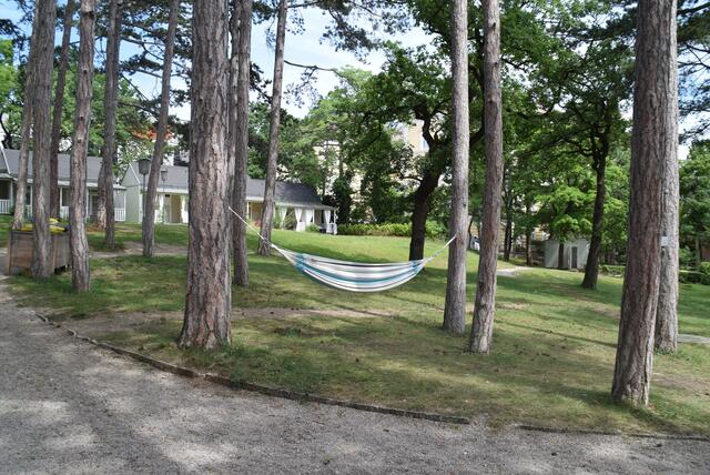 Heiß begehrt: Mitten im Föhrenwald im idyllischen Thermalbad Vöslau befinden sich die neuen Waldkabanen. Diese verfügen sogar über WC und Bad  | Foto: Katrin Pirzl