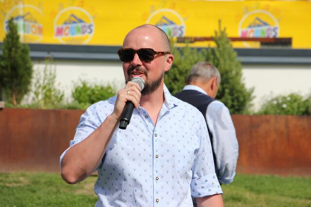 GV Florian Lechleitner erklärte seine Gedanken zur Entwicklung der Smartphone- App. | Foto: Schwarz