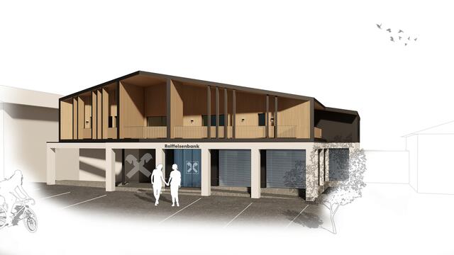 Das Gebäude der Raika Tux wird im heurigen Jahr komplett umgebaut.  | Foto: privat