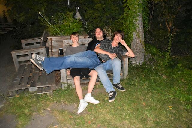 Mitglieder der Band Cupiditas nach dem Konzert: Jakob Heuberger, Michael Bauer und Marvin Pawlowski | Foto: Cherelle Marek