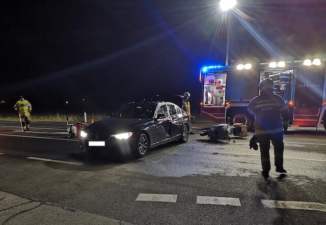 Der Unfall ereignete sich in Strobl am Mittwochabend um 22:30 Uhr. | Foto: FF Strobl