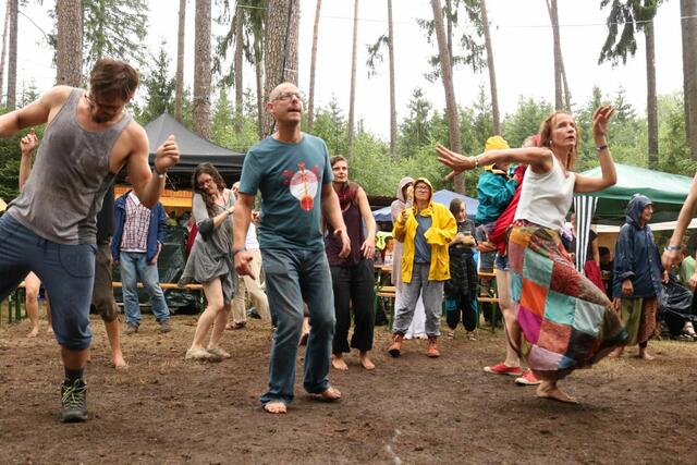 Im lichtdurchströmten Schremserwald reichen sich Zeit und Musik die Hand, um sich im Takt zu drehen und zu tanzen. | Foto: wackelsteinfestival.at (Symbol)