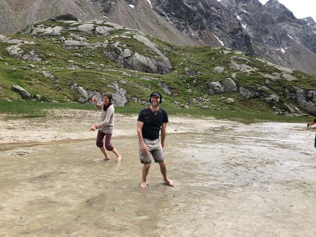 In Action: 5Rhythmen-Lehrerin Verena Sacher-Graiff und Claudio Canazei vom Verein Eigentlich Kultur | Foto: Kainz