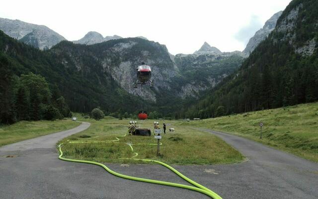 Der Einsatz fand unter schwierigen Witterungsverhältnissen statt. | Foto: FF Lofer